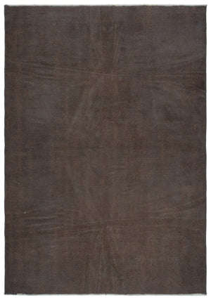 Gray Over Dyed Vintage Rug 5'5'' x 7'8'' ft 165 x 233 cm