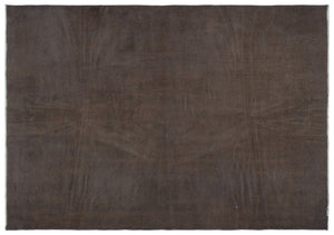 Gray Over Dyed Vintage Rug 5'5'' x 7'8'' ft 165 x 233 cm