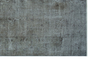 Gray Over Dyed Vintage Rug 5'7'' x 8'8'' ft 169 x 263 cm