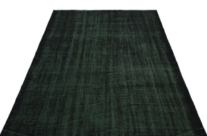 Black Over Dyed Vintage Rug 5'2'' x 8'1'' ft 158 x 246 cm
