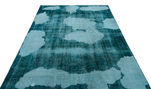 Retro Over Dyed Vintage Rug 6'0'' x 8'10'' ft 183 x 269 cm