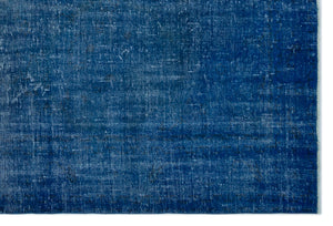 Blue Over Dyed Vintage Rug 6'0'' x 9'0'' ft 184 x 275 cm