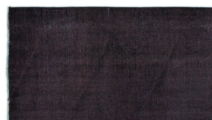 Black Over Dyed Vintage Rug 4'8'' x 7'11'' ft 142 x 241 cm