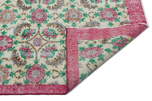 Retro Over Dyed Vintage Rug 5'6'' x 8'11'' ft 168 x 273 cm