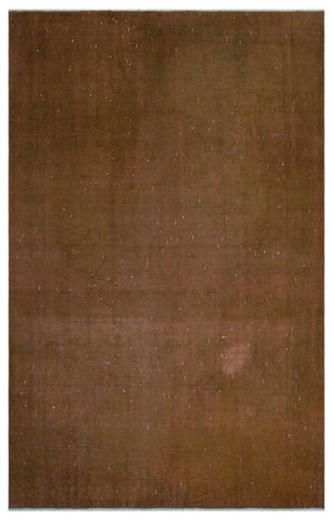 Brown Over Dyed Vintage Rug 5'10'' x 9'1'' ft 179 x 276 cm