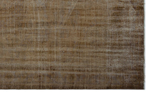 Brown Over Dyed Vintage Rug 6'4'' x 9'11'' ft 192 x 303 cm