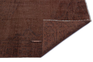 Brown Over Dyed Vintage Rug 5'3'' x 8'5'' ft 160 x 257 cm