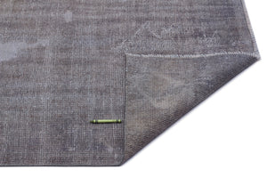 Gray Over Dyed Vintage Rug 5'7'' x 9'8'' ft 171 x 295 cm