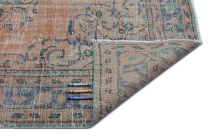 Naturel Over Dyed Vintage Rug 5'10'' x 9'0'' ft 177 x 275 cm