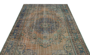 Naturel Over Dyed Vintage Rug 5'10'' x 9'0'' ft 177 x 275 cm