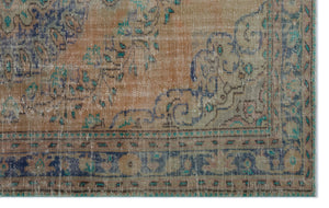 Naturel Over Dyed Vintage Rug 5'10'' x 9'0'' ft 177 x 275 cm
