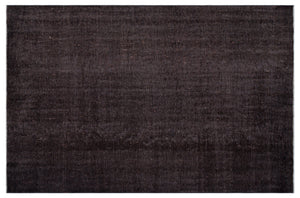Black Over Dyed Vintage Rug 5'10'' x 9'0'' ft 178 x 275 cm