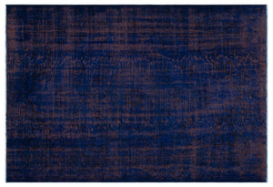 Black Over Dyed Vintage Rug 6'3'' x 8'10'' ft 191 x 270 cm