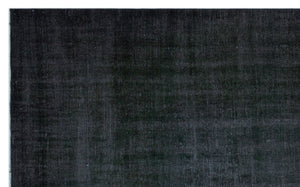 Black Over Dyed Vintage Rug 6'3'' x 9'10'' ft 191 x 300 cm