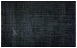 Black Over Dyed Vintage Rug 6'3'' x 9'10'' ft 191 x 300 cm