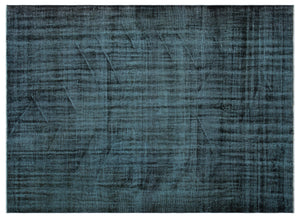 Black Over Dyed Vintage Rug 6'4'' x 8'9'' ft 192 x 266 cm