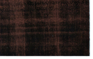 Black Over Dyed Vintage Rug 5'9'' x 9'0'' ft 176 x 275 cm