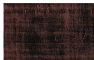 Black Over Dyed Vintage Rug 5'9'' x 9'0'' ft 176 x 275 cm