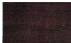 Black Over Dyed Vintage Rug 5'3'' x 9'0'' ft 159 x 275 cm