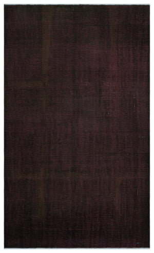 Black Over Dyed Vintage Rug 5'3'' x 9'0'' ft 159 x 275 cm