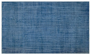 Blue Over Dyed Vintage Rug 6'5'' x 10'6'' ft 195 x 321 cm