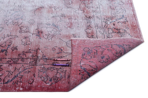 Retro Over Dyed Vintage Rug 5'5'' x 8'4'' ft 164 x 255 cm