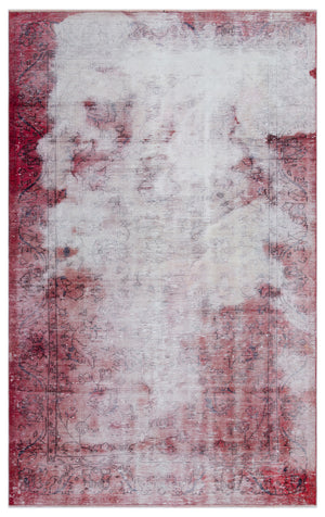 Retro Over Dyed Vintage Rug 5'5'' x 8'4'' ft 164 x 255 cm