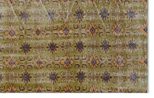 Retro Over Dyed Vintage Rug 5'6'' x 8'6'' ft 168 x 258 cm