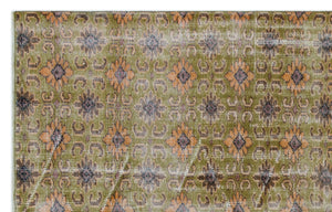 Retro Over Dyed Vintage Rug 5'6'' x 8'6'' ft 168 x 258 cm