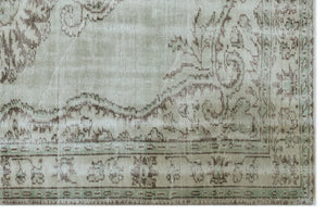 Blue Over Dyed Vintage Rug 5'9'' x 8'11'' ft 176 x 272 cm