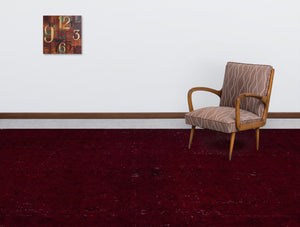 Red Over Dyed Vintage XLarge Rug 9'5'' x 12'4'' ft 286 x 375 cm