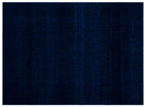Blue Over Dyed Vintage XLarge Rug 8'10'' x 12'6'' ft 270 x 381 cm