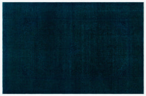 Turquoise Over Dyed Vintage XLarge Rug 7'10'' x 12'2'' ft 238 x 370 cm