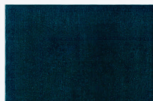Turquoise Over Dyed Vintage XLarge Rug 7'10'' x 12'2'' ft 238 x 370 cm