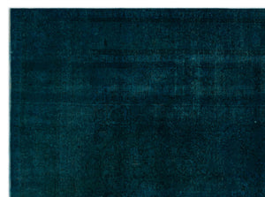 Turquoise Over Dyed Vintage XLarge Rug 9'11'' x 12'12'' ft 301 x 395 cm