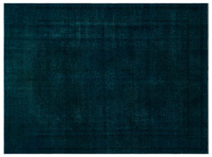 Turquoise Over Dyed Vintage XLarge Rug 9'11'' x 12'12'' ft 301 x 395 cm