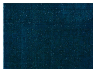 Turquoise Over Dyed Vintage XLarge Rug 9'0'' x 12'4'' ft 275 x 377 cm