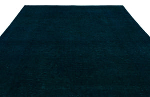 Turquoise Over Dyed Vintage XLarge Rug 9'4'' x 14'5'' ft 285 x 440 cm