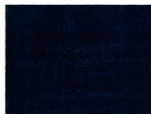 Blue Over Dyed Vintage XLarge Rug 9'5'' x 12'6'' ft 286 x 382 cm
