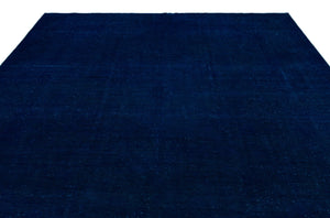 Blue Over Dyed Vintage XLarge Rug 9'7'' x 13'0'' ft 293 x 397 cm
