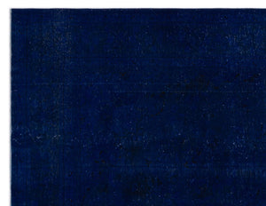 Blue Over Dyed Vintage XLarge Rug 9'7'' x 12'1'' ft 291 x 368 cm