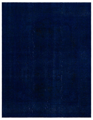 Blue Over Dyed Vintage XLarge Rug 9'7'' x 12'1'' ft 291 x 368 cm