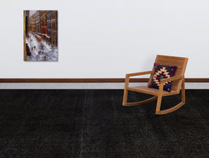 Gray Over Dyed Vintage XLarge Rug 9'7'' x 12'4'' ft 292 x 375 cm