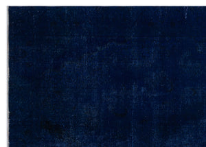 Blue Over Dyed Vintage XLarge Rug 8'10'' x 12'7'' ft 270 x 383 cm