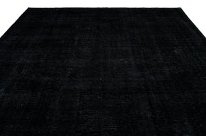 Black Over Dyed Vintage XLarge Rug 10'1'' x 13'5'' ft 308 x 408 cm