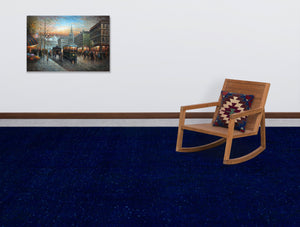 Blue Over Dyed Vintage XLarge Rug 9'1'' x 13'4'' ft 277 x 406 cm