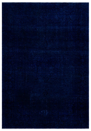 Blue Over Dyed Vintage XLarge Rug 8'9'' x 12'10'' ft 267 x 390 cm