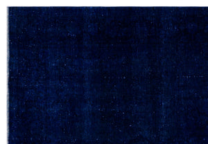 Blue Over Dyed Vintage XLarge Rug 8'9'' x 12'10'' ft 267 x 390 cm