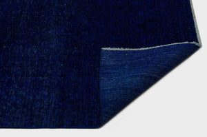Blue Over Dyed Vintage XLarge Rug 9'3'' x 12'2'' ft 283 x 371 cm