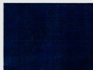 Blue Over Dyed Vintage XLarge Rug 9'3'' x 12'2'' ft 283 x 371 cm